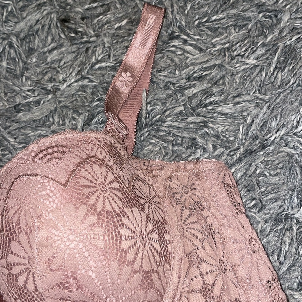 Brown lingerie floral bra corset size 34B - Picture 6 of 15